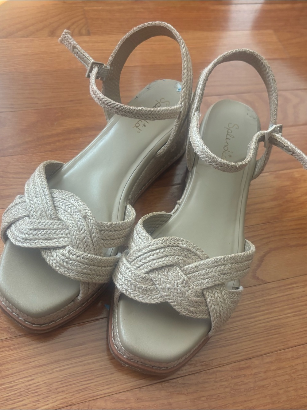 Splendid Espadrille Wedge Sandals with Ankle Strap